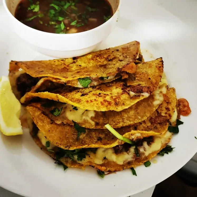 Quesabirrias doradas